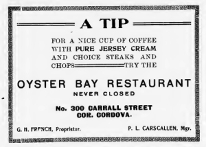Oyster Bay ad